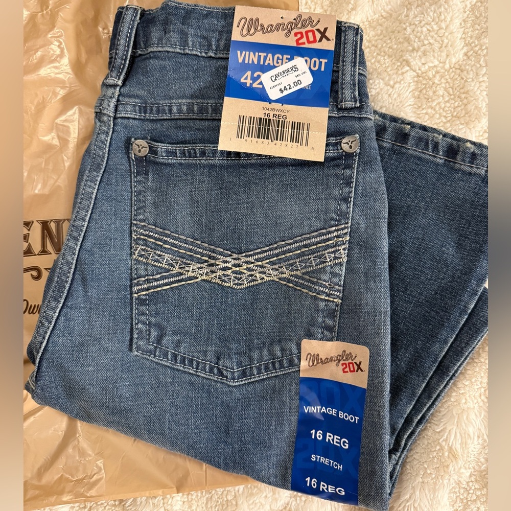 NWT Wrangler 20X Boys' CAPROCK CANYON